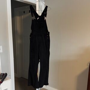 Classic Black Women's Denim Overalls